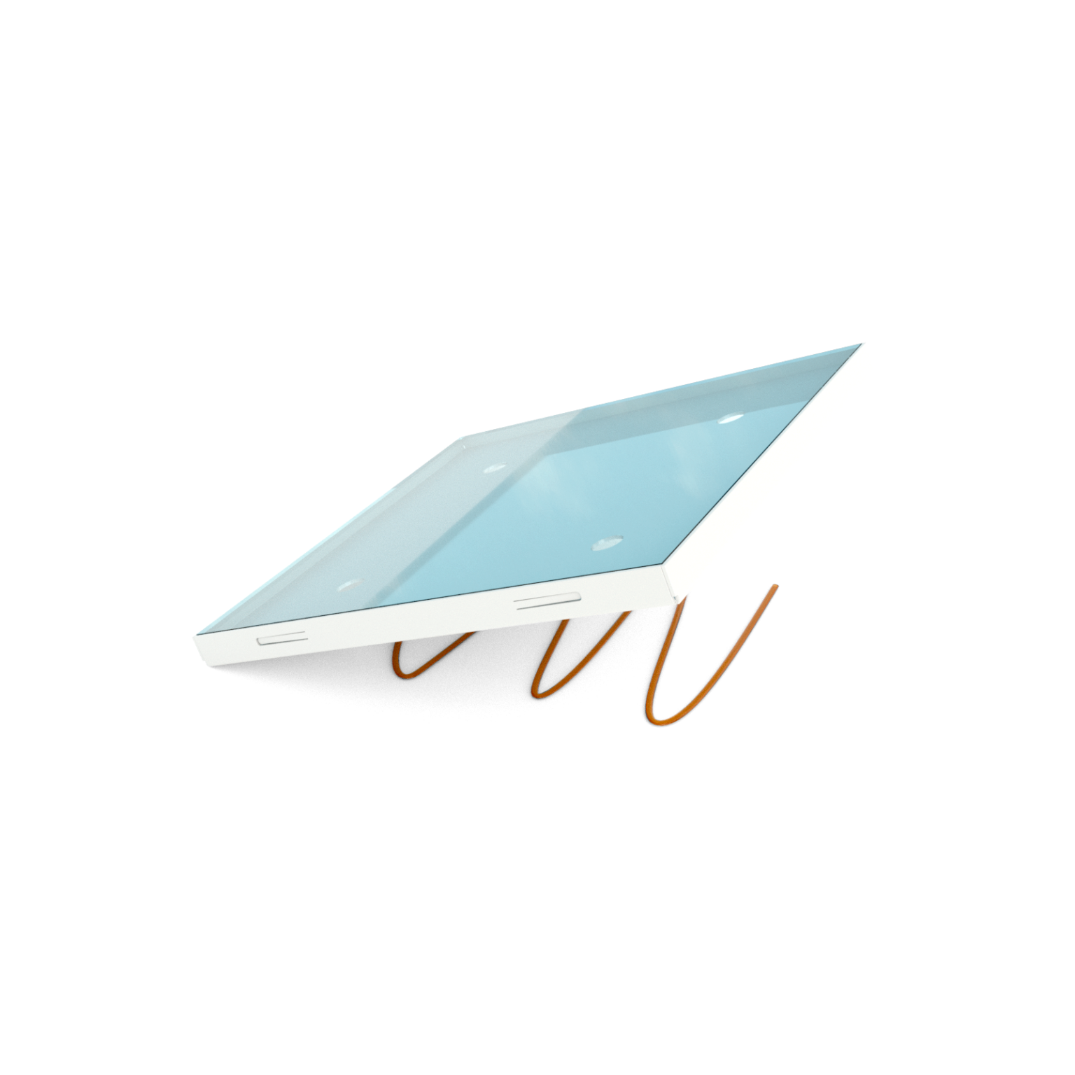 Dieses elegante, flache Edelstahlschild eignet sich dank der individuell angepassten Abdeckplatte zum Anbringen an der Wand.