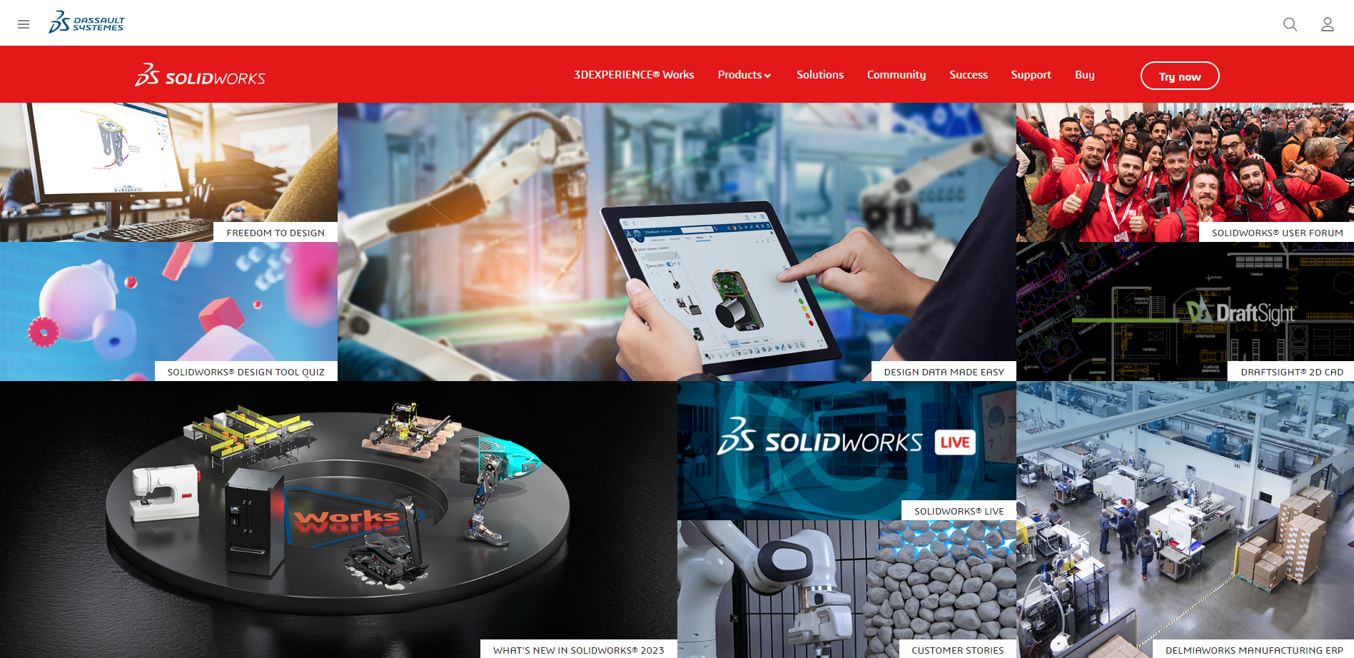 Startseite von SolidWorks